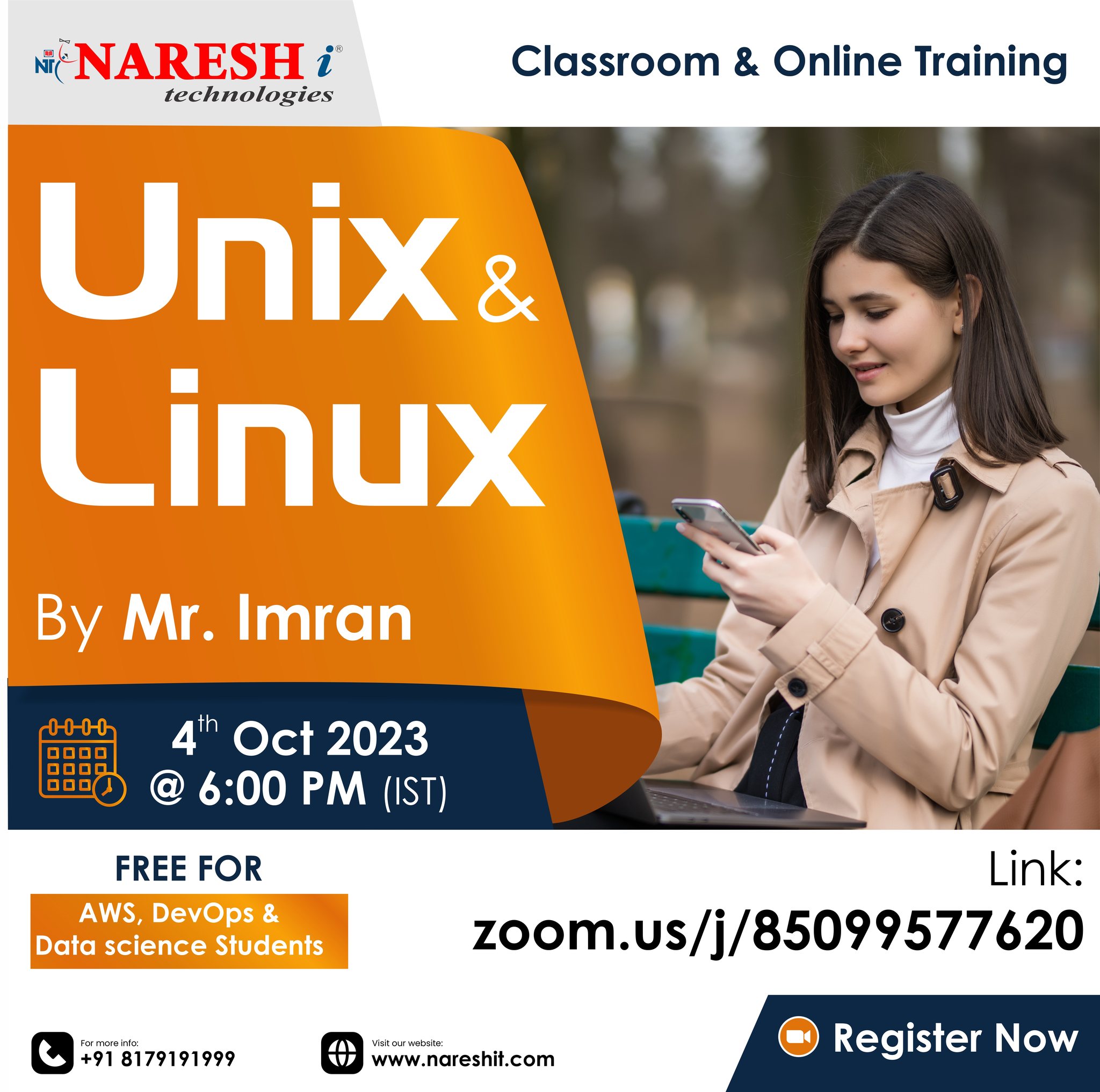 Free Demo On Unix/Linux Online Course in NareshIT,Hyderabad,Services,Education & Classes,77traders