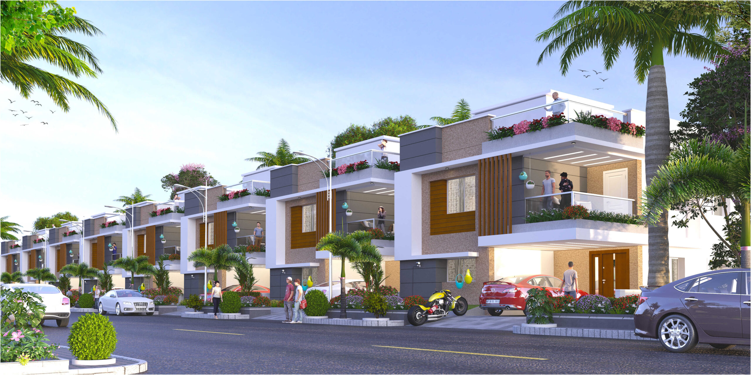 3BHK duplex villas for sale in Gagillapur  | APR Group,Hyderabad,Real Estate,For Sale : House & Apartment