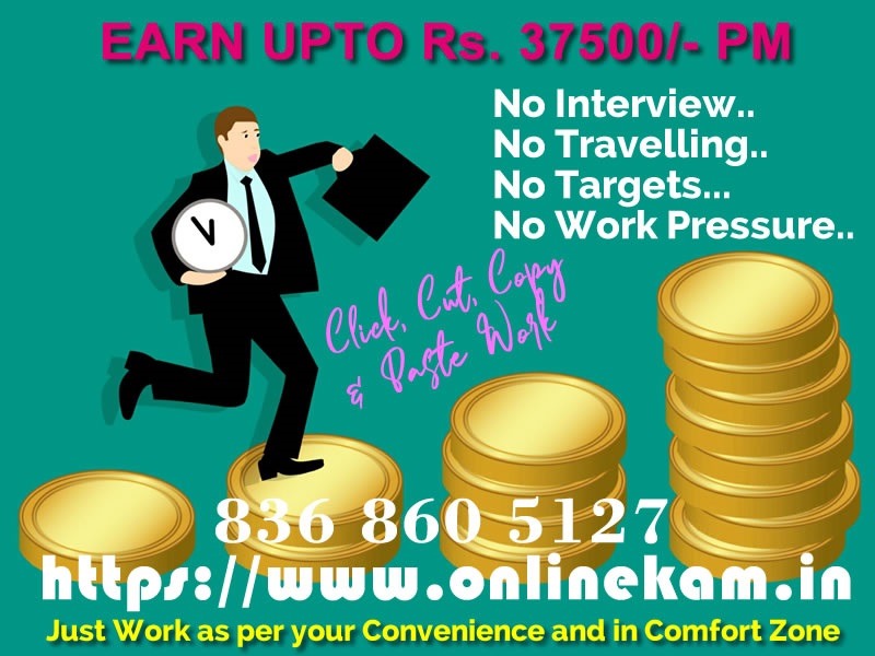 ONLINE PROMOTIONAL WORK WITH ONLINE KAM,lucknow,Jobs,Online Jobs