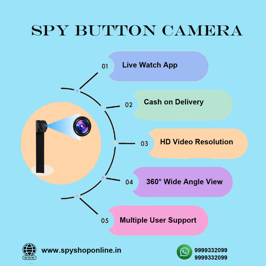 Top Spy Button Camera | Spy Shop Online - 9999332099,New Delhi,Electronics & Home Appliances,Cameras & Lenses
