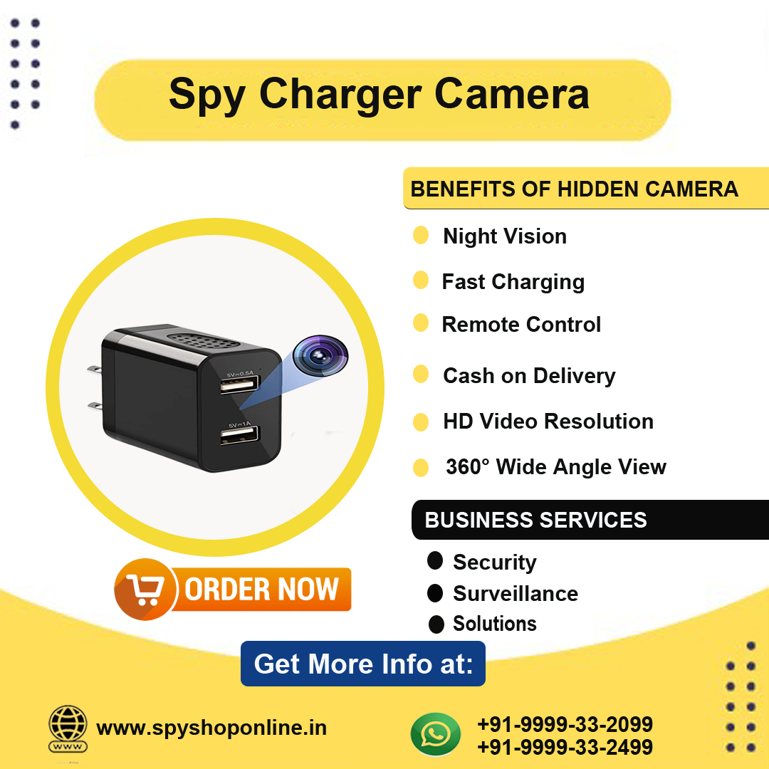 Best Spy Charger Camera Shop | Cash on Delivery - 9999332099,New Delhi,Electronics & Home Appliances,Cameras & Lenses