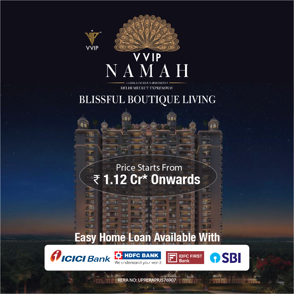 VIP NAMAH is offering 4BHK luxury Apartments,Ghaziabad,Real Estate,For Sale : House & Apartment